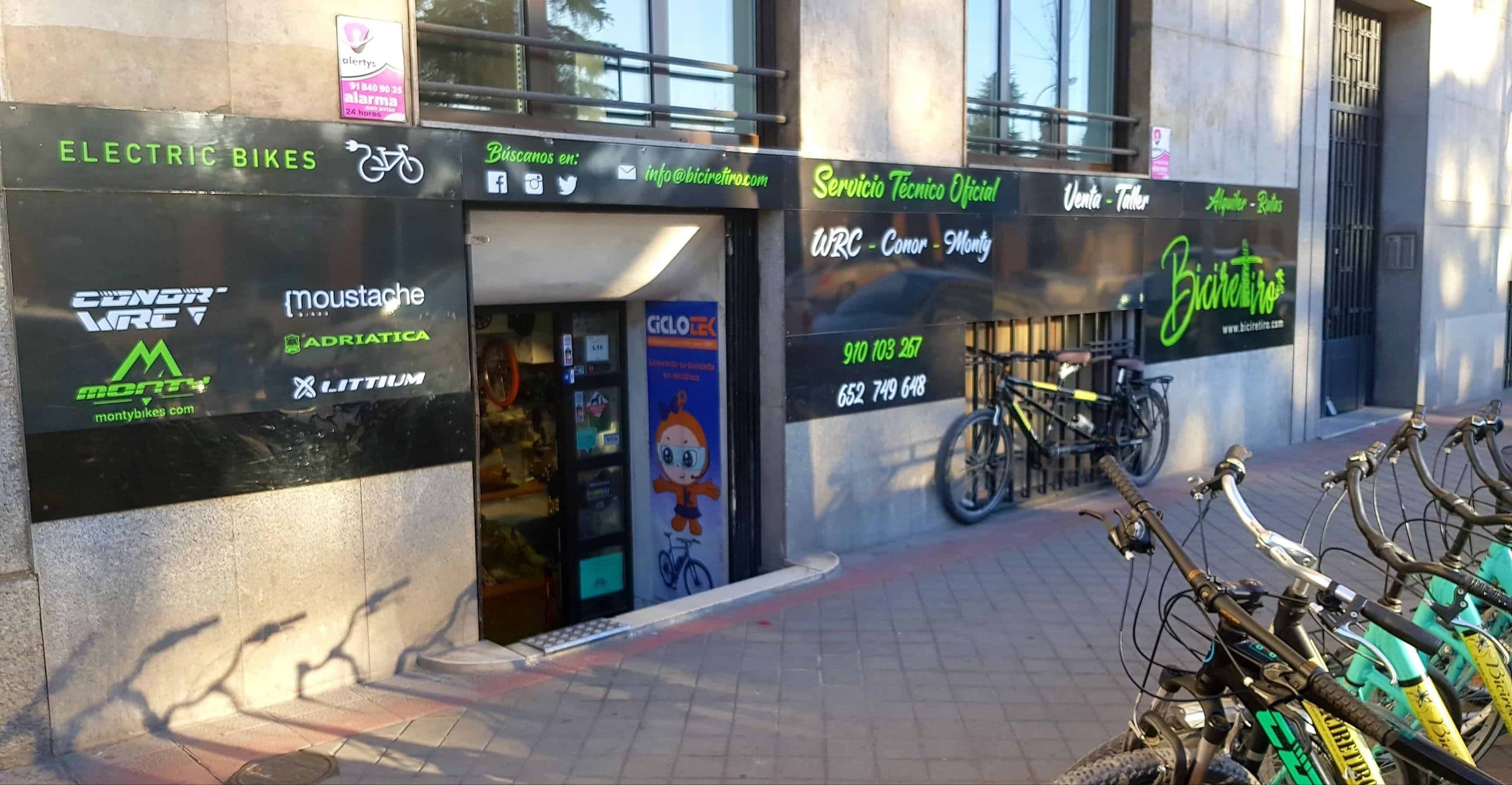 Exterior tienda biciretiro